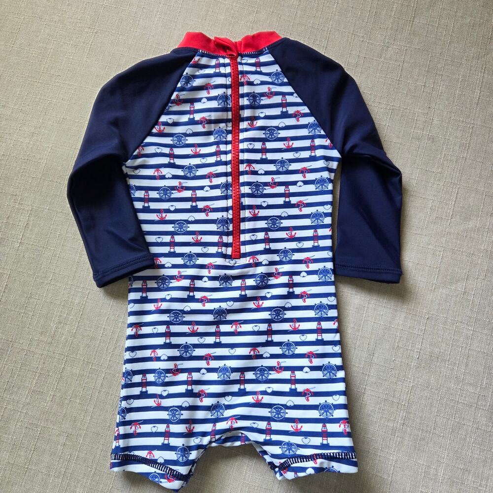 Umelok Rashguard Nautical Print Swimsuit - Picture 6 of 7